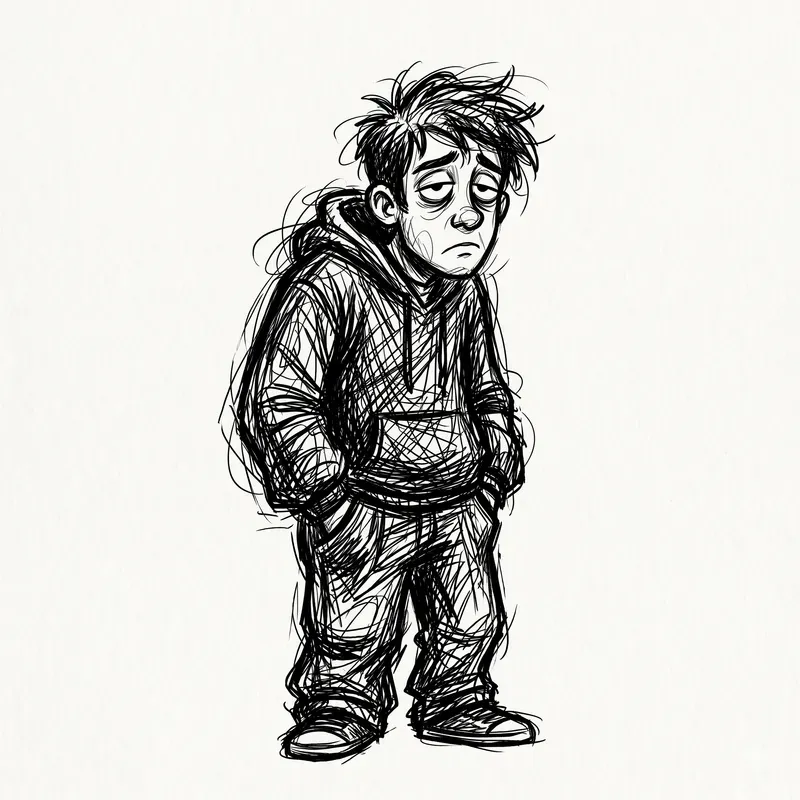Scribble Emotion People