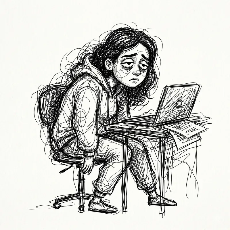 Scribble Emotion People