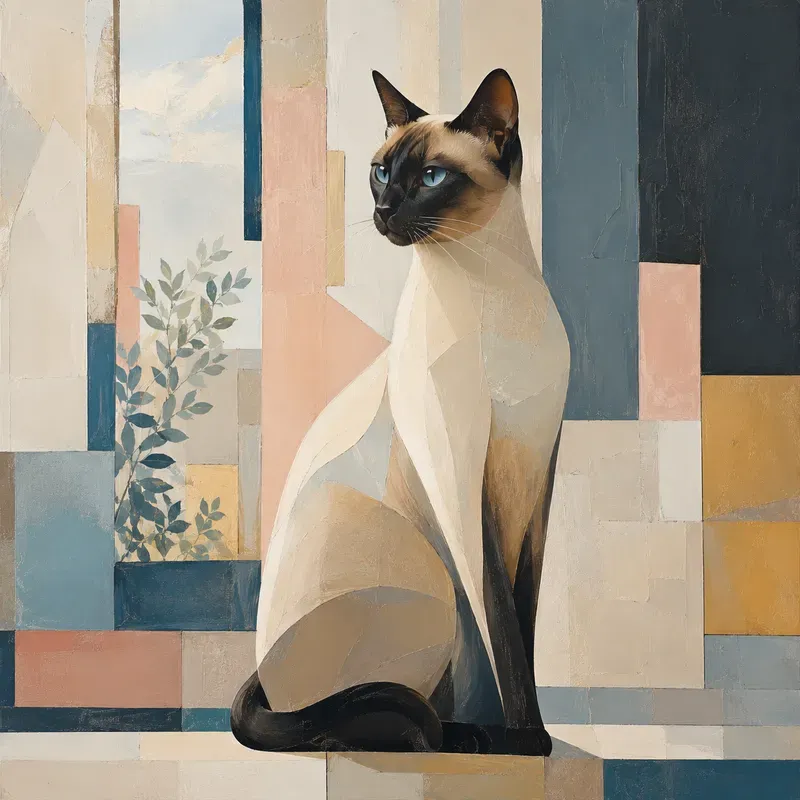 Modern Geometric Animal Portraits