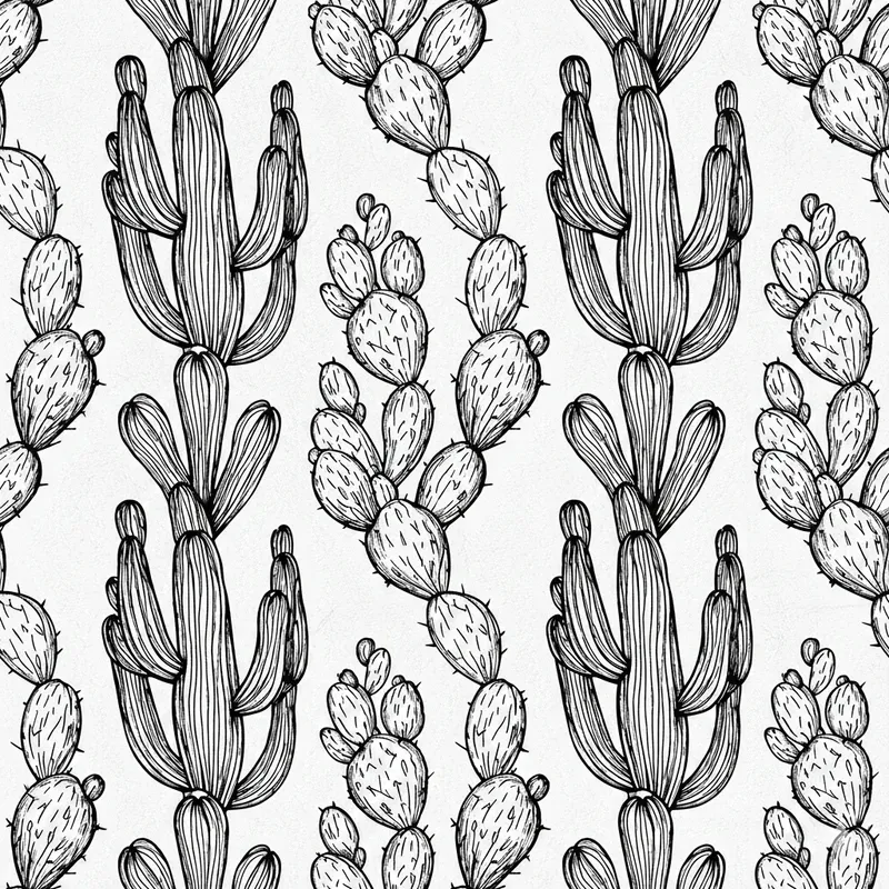 Monochrome Engraved Seamless Patterns