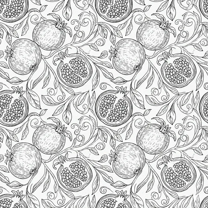 Monochrome Engraved Seamless Patterns