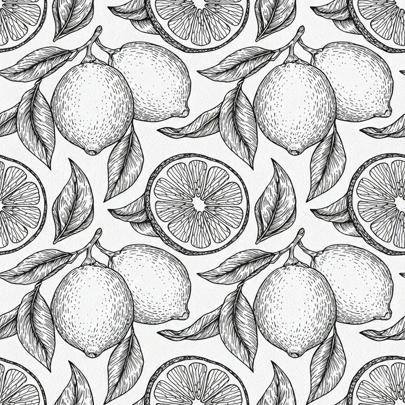 Monochrome Engraved Seamless Patterns