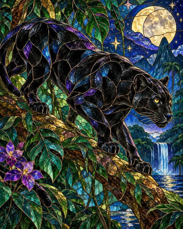 Stained Glass Animal Art Generator