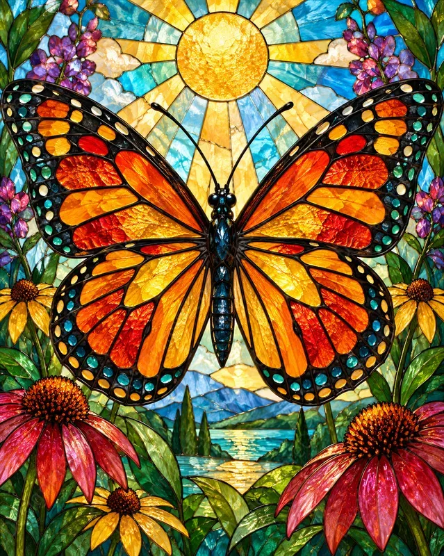 Stained Glass Animal Art Generator