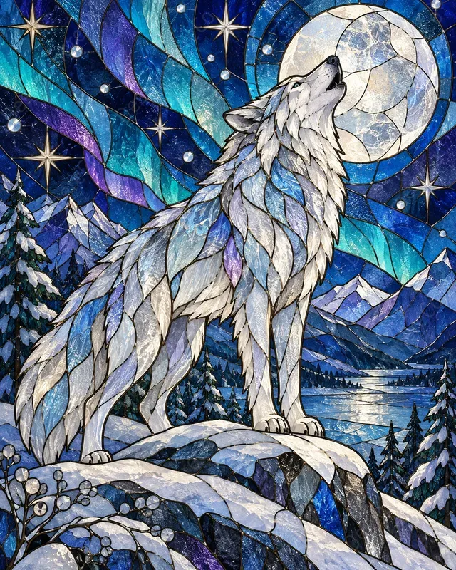 Stained Glass Animal Art Generator