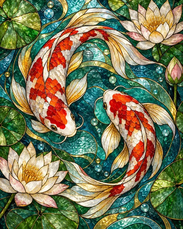 Stained Glass Animal Art Generator
