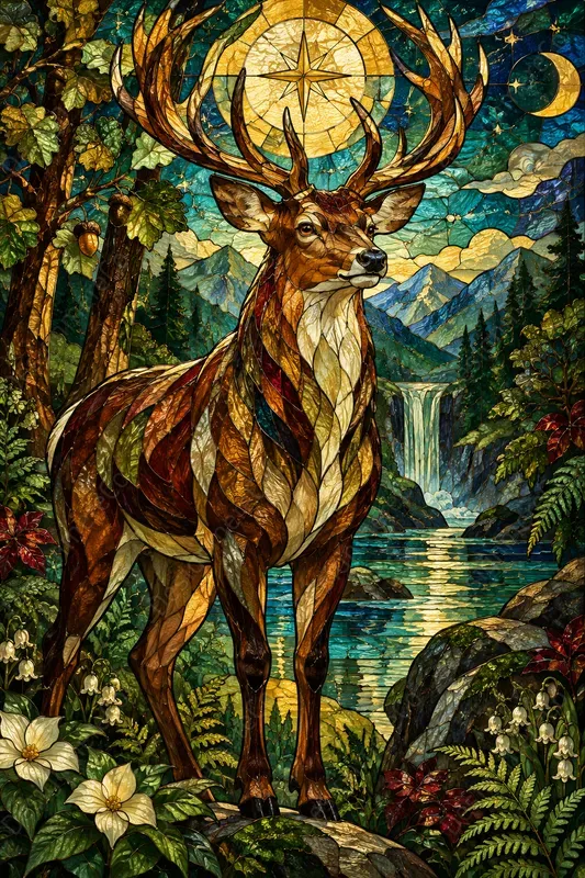 Stained Glass Animal Art Generator