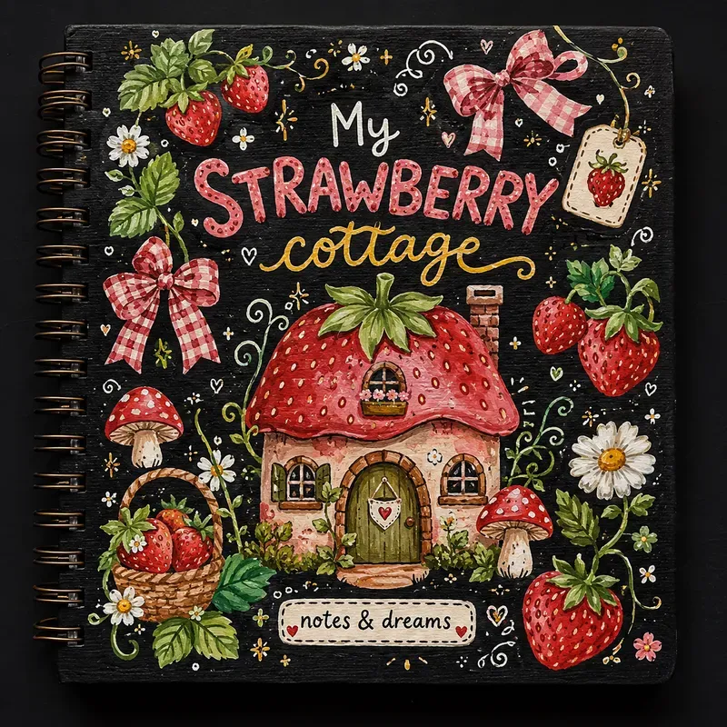 Cute Collage Sketchbook Cover Designs