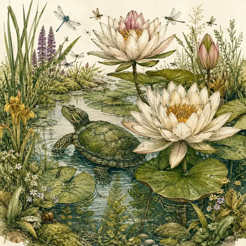 Whimsical Nature Storybook Art
