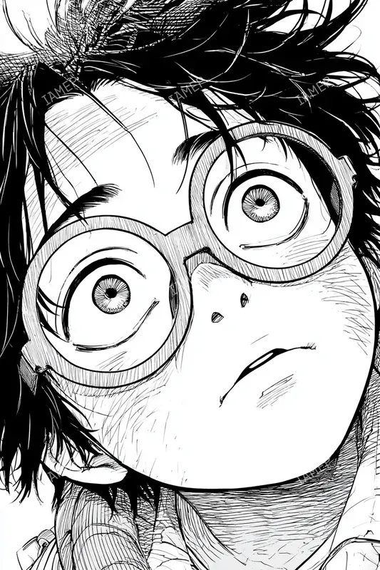Black And White Manga Portraits