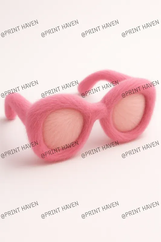 Pink Fur 3D Icons