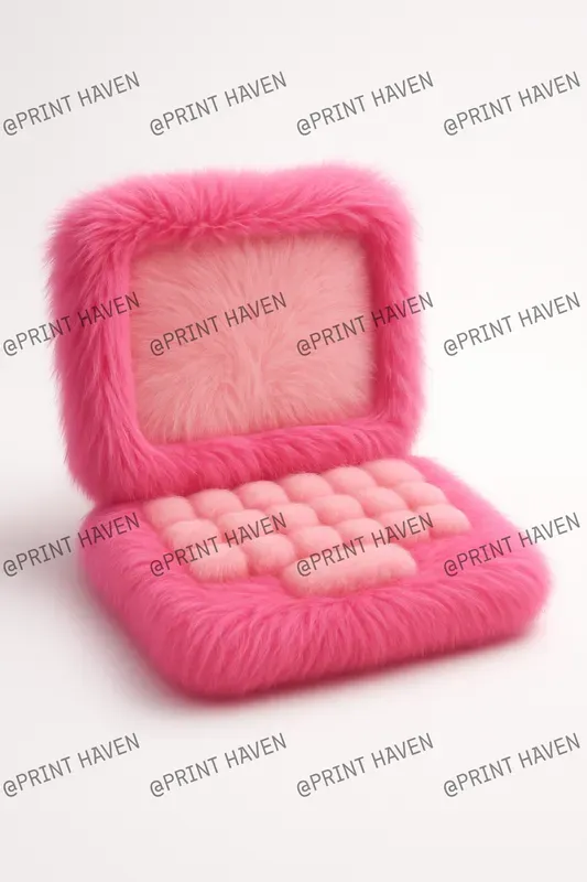 Pink Fur 3D Icons