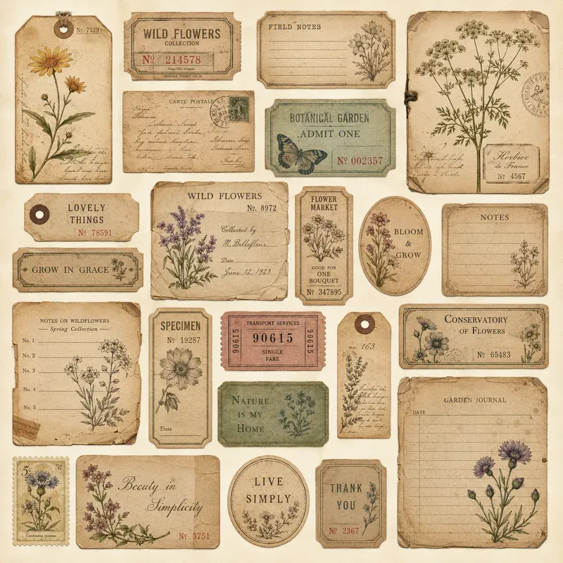 Vintage Junk Journal Ephemera Creators