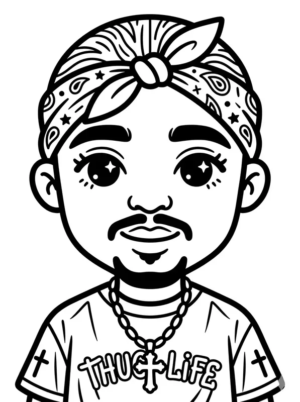 Kawaii Portraits Coloring Book Pages