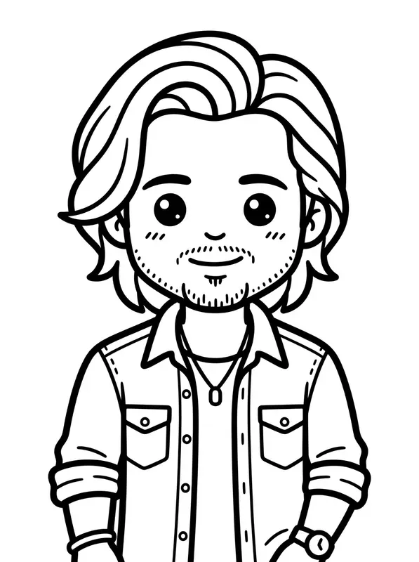 Kawaii Portraits Coloring Book Pages