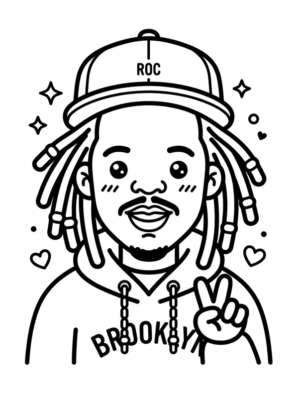 Kawaii Portraits Coloring Book Pages
