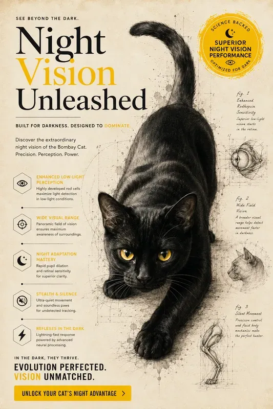 Professional Cat Infographic Poster Art