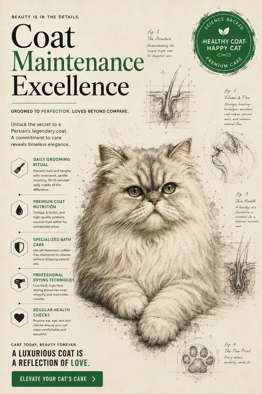Professional Cat Infographic Poster Art