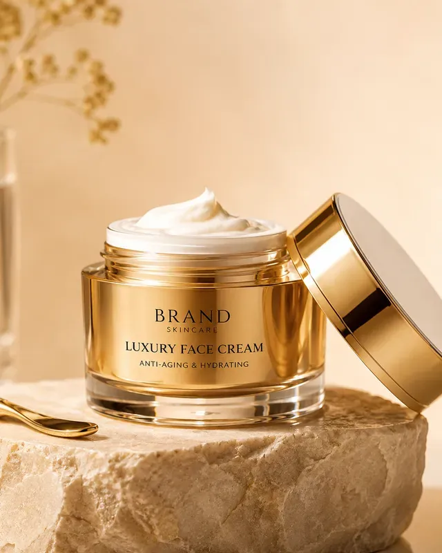 Luxury Skincare Product Ad Photos