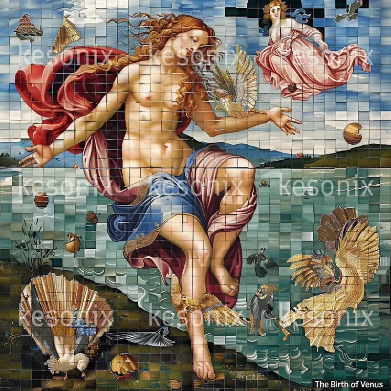 Pixel Art Mosaics Of Famous Paintings