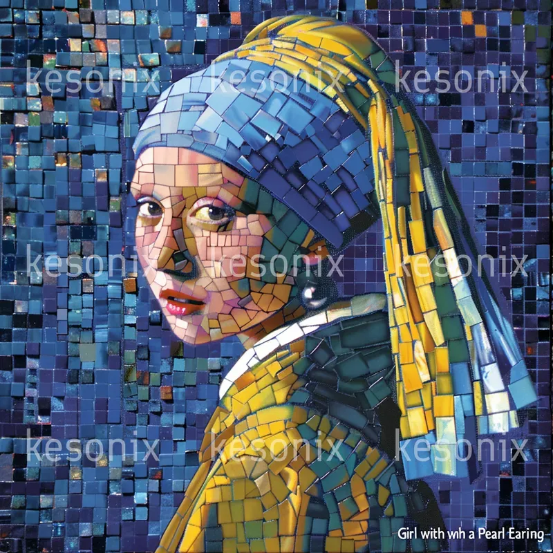 Pixel Art Mosaics Of Famous Paintings