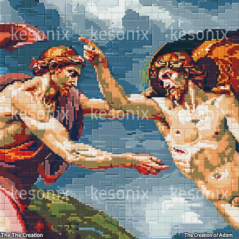 Pixel Art Mosaics Of Famous Paintings