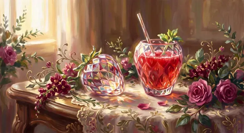 Romantic Dreamy Fruit Juices