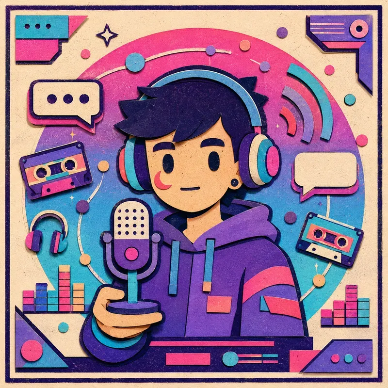 Vaporwave Paper Avatar Cutouts