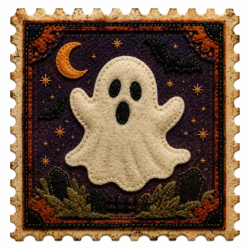 Halloween Felt Stamp Ephemera Generator