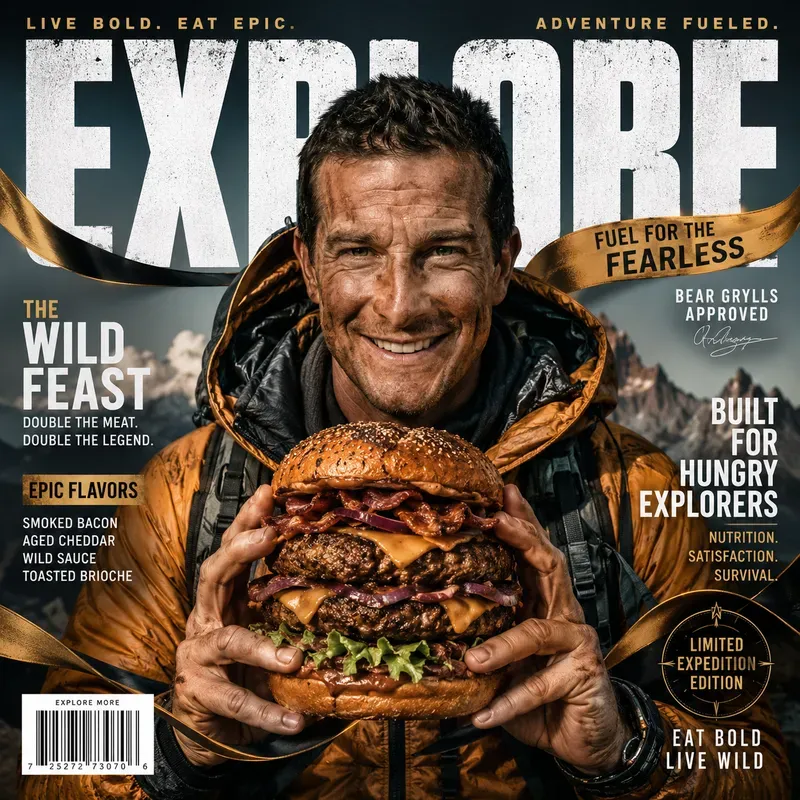 Luxury Food Cover Ad Maker Pros