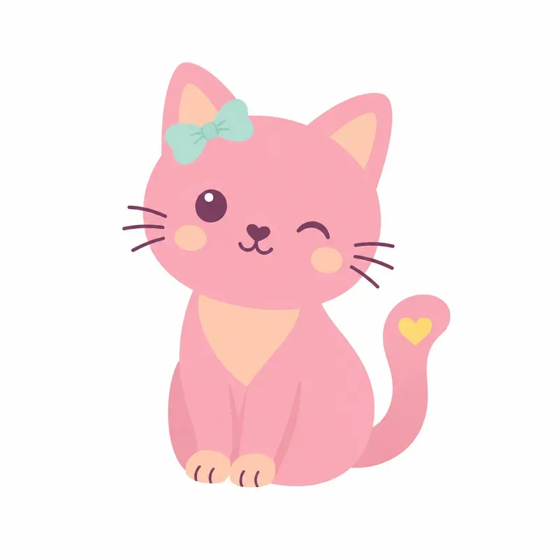Feminine Flat Icons In Simple Words