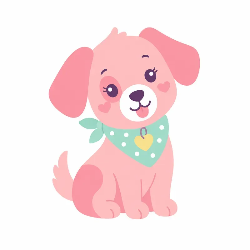 Feminine Flat Icons In Simple Words