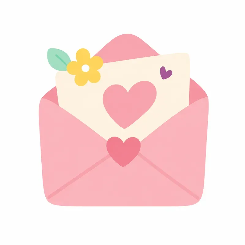 Feminine Flat Icons In Simple Words