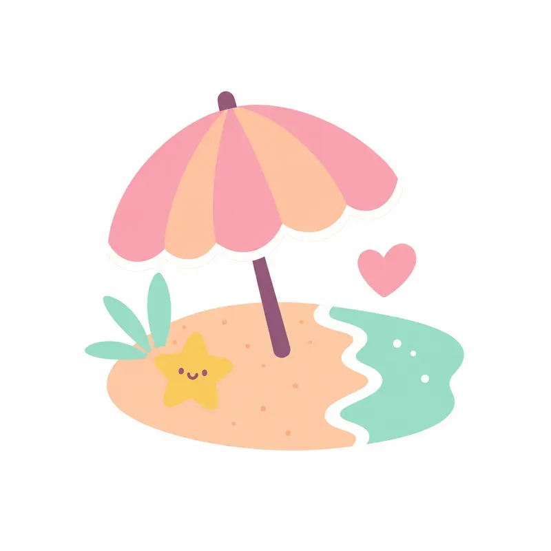 Feminine Flat Icons In Simple Words