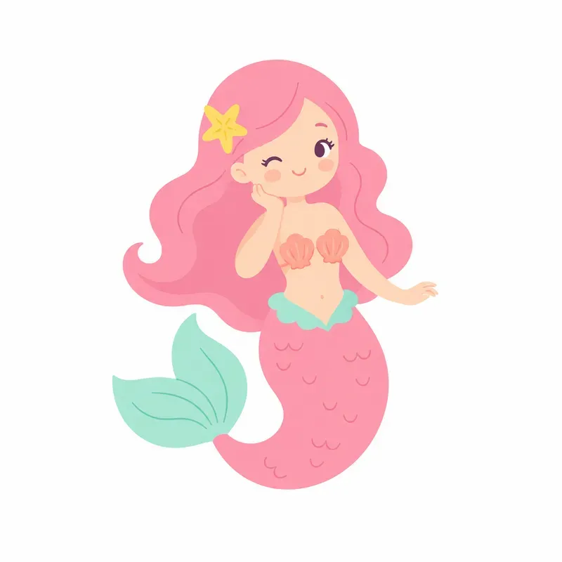 Feminine Flat Icons In Simple Words