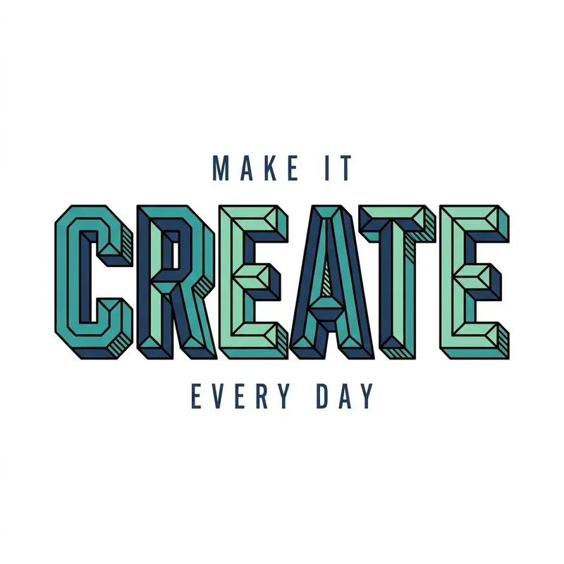 3d Varsity Inspired Block Letterings