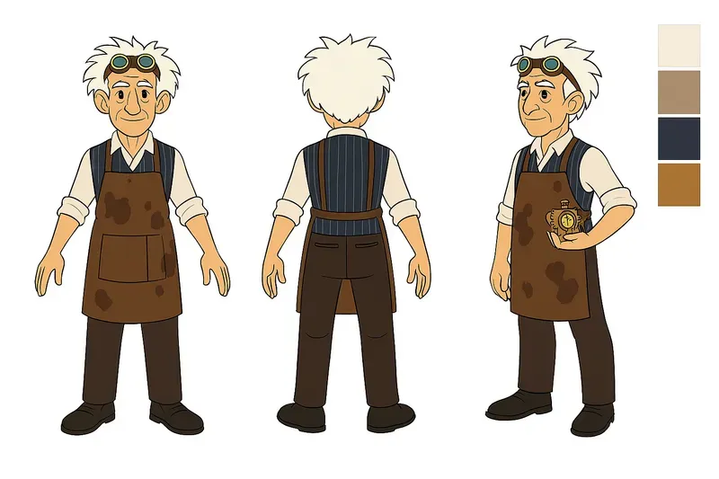 Pro Character Turnaround Sheets