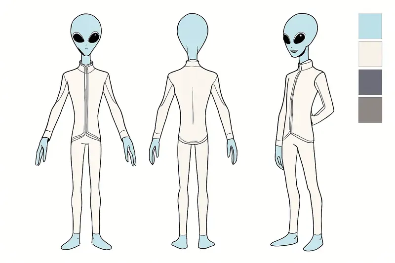 Pro Character Turnaround Sheets