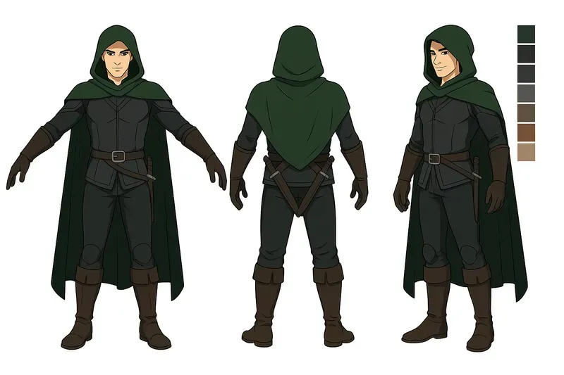 Pro Character Turnaround Sheets