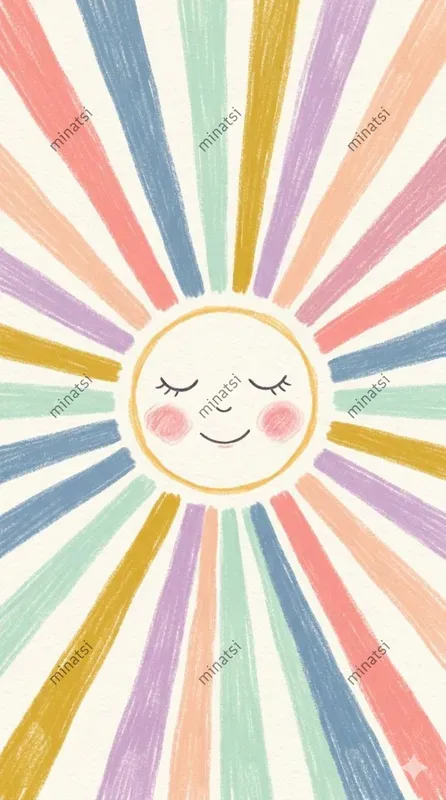 Scandinavian Nursery Radiating Wall Art