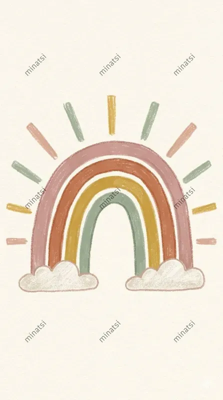 Scandinavian Nursery Radiating Wall Art