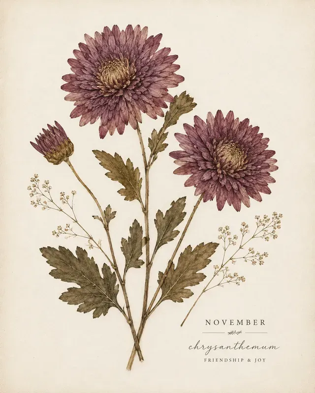 Birth Month Flower Wall Art Generator