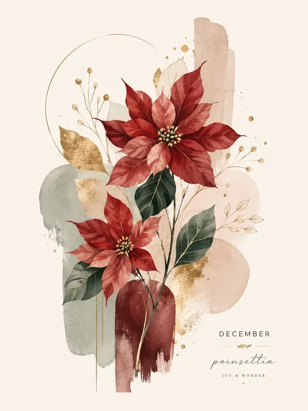 Birth Month Flower Wall Art Generator