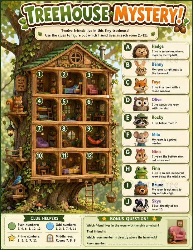 Who Lives There Puzzle Posters