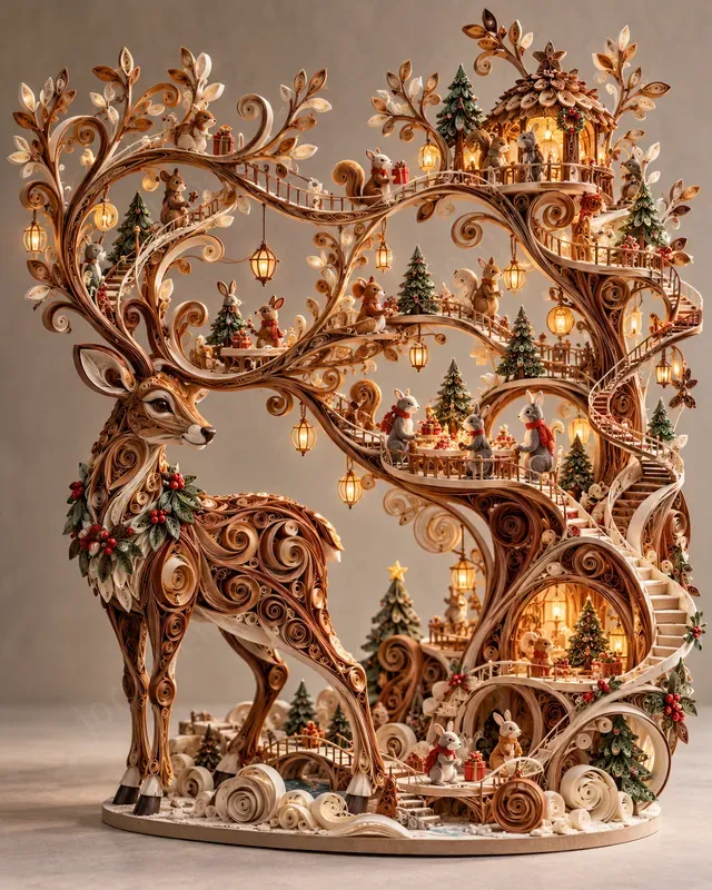 Christmas Impossible Quilling Worlds