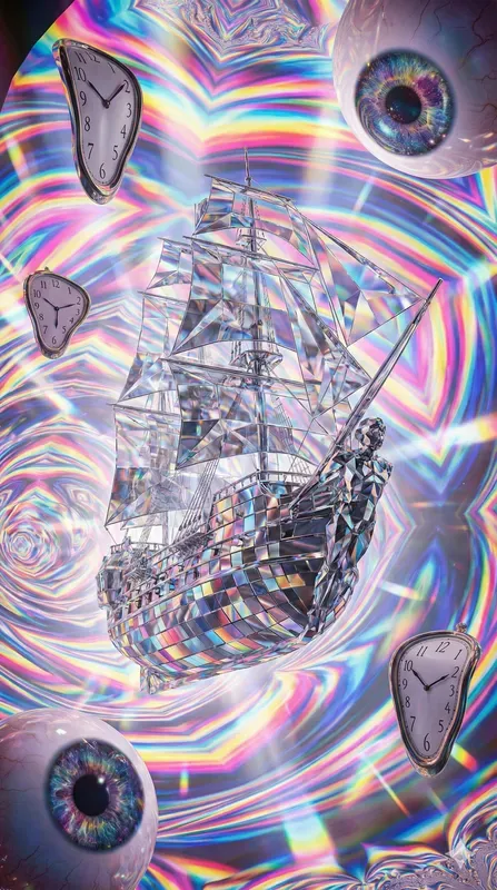 Psychedelic Cosmic Pirate Ships