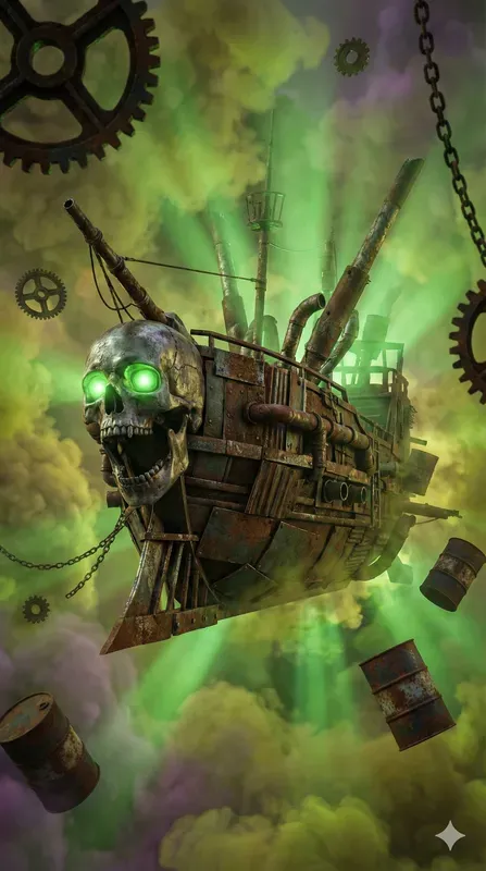 Psychedelic Cosmic Pirate Ships