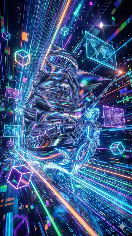 Psychedelic Cosmic Pirate Ships