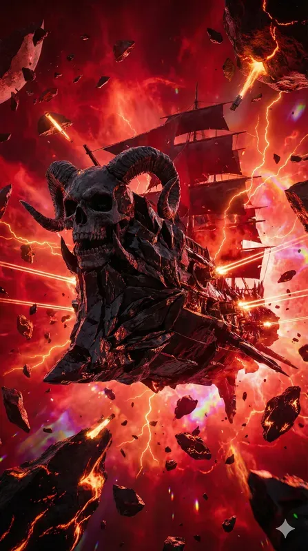 Psychedelic Cosmic Pirate Ships