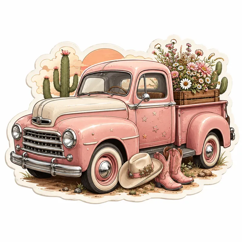 Cowgirl Charm Sticker Sets